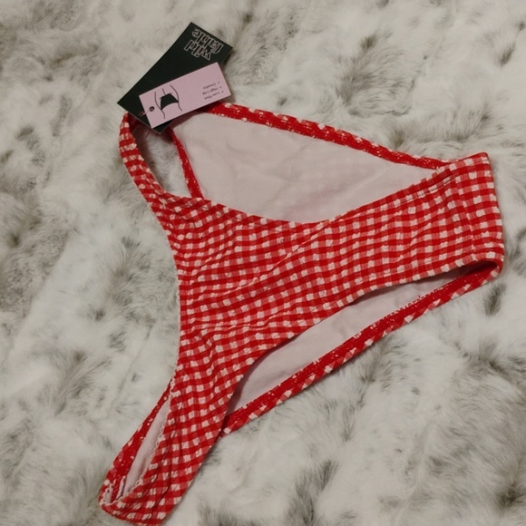 Wild Fable Red Checkered Bikini Bottom Size XS(0-2) - Picture 8 of 10